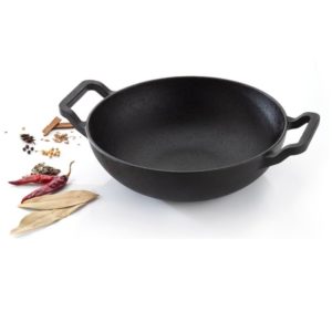 CAST IRON SMALL KADAI (22 CM)