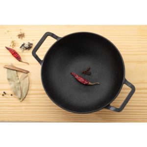 CAST IRON LARGE KADAI (30 CM)