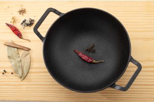 Cast Iron Deep Kadai 24 cm-6