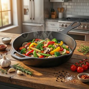 Cast Iron Deep Skilliet-1