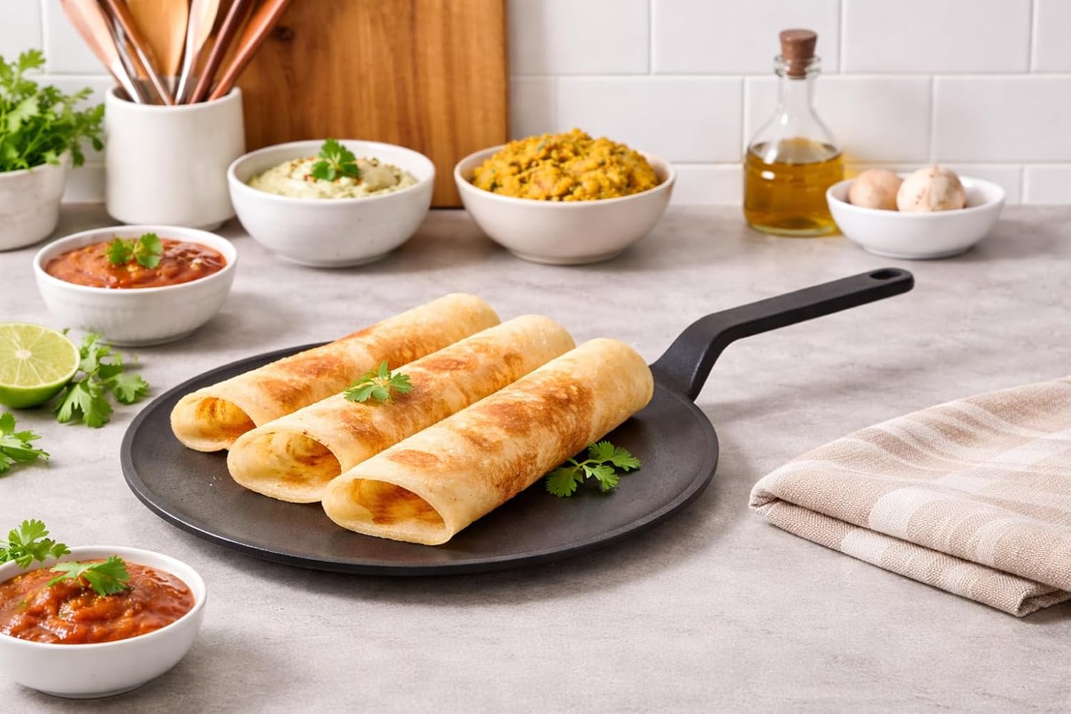 Cast Iron Roti Tawa - 26 cm-2