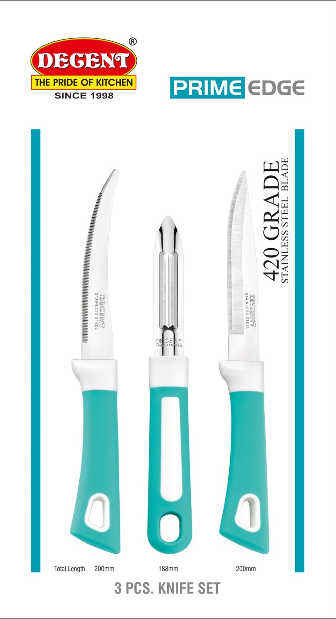 Prime Edge 3 Pcs. Knife Set