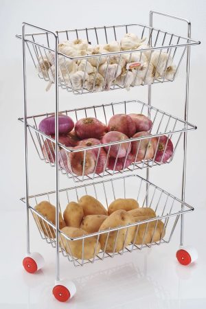 Veg Triple Basket Trolley