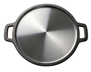 smooth cast iron tawa