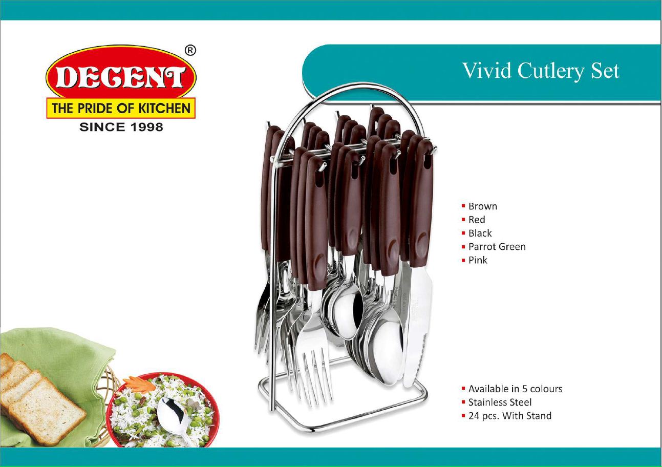 Vivid Cutlery Set 24 Pcs